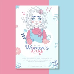 International women's day hand drawn illustration