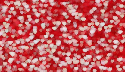 beautiful blur  heart shape bokeh light illustration abstract background. Idea for Valentine's day and love theme.