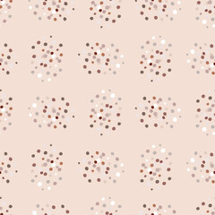 Vintage dots seamless pattern. Minimalist decoration background.