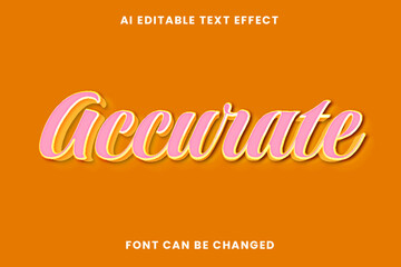 Accurate Text Effect 