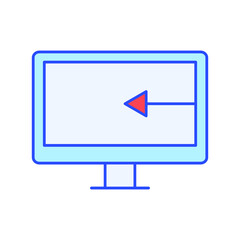 Lcd  Vector icon which is suitable for commercial work and easily modify or edit it

