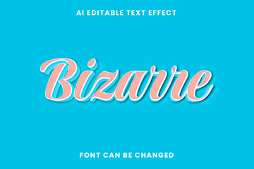 Bizarre Text Effect 