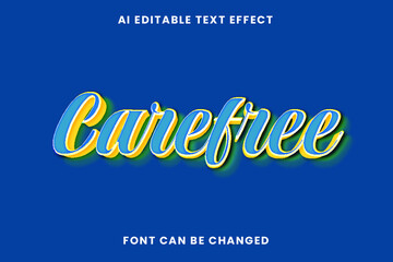 Carefree Text Effect