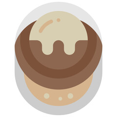 affogato flat icon