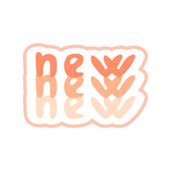 Obraz premium New marketing sticker