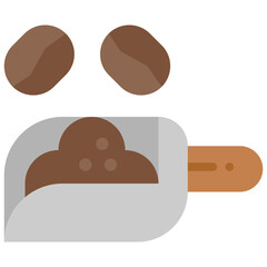 scoop flat icon