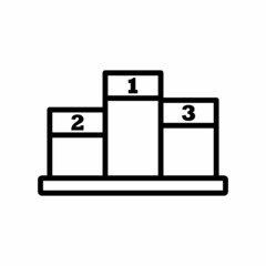 Winner Podium Icon Design Vector Logo Template Illustration Sign And Symbol