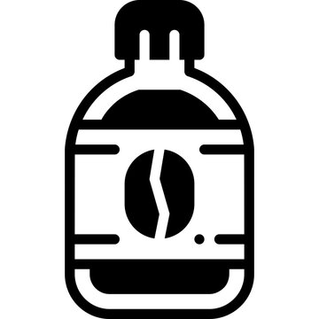 cold coffee solid outline icon