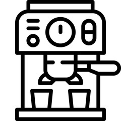 coffee machine line icon