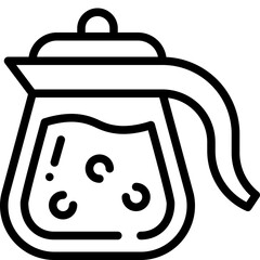 coffee pot line icon