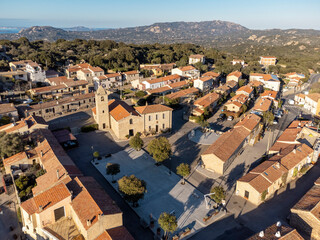 Fototapeta na wymiar Sardegna, il caratteristico borgo di San Pantaleo, poco distante dalla Costa Smeralda