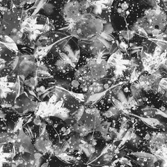 Abstract seamless background. Wild grass, wild flower.Calendula flowers, chamomile. Abstract floral background. Branch with a berry. For fabric, cover, packaging, material, wallpaper, scarf. 