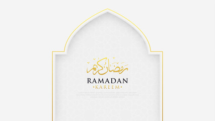 Elegant ramadan kareem background with islamic pattern
