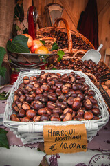 Chestnuts at the market