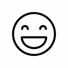 Smile Emoticon Design Vector Logo Template Illustration Sign And Symbol