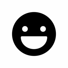 Smile Emoticon Design Vector Logo Template Illustration Sign And Symbol