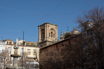 Fototapeta na wymiar Plaza de Bib Rambla en Granada