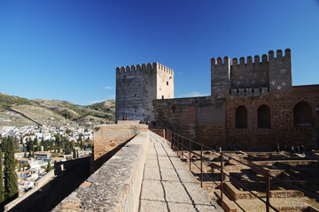 Alhambra castle in Granada, Andalucia, Spain