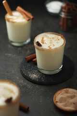 Kogel mogel drink made from eggs with cream