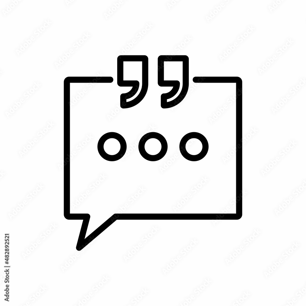 Poster Quote Icon Design Vector Logo Template Illustration Sign And Symbol