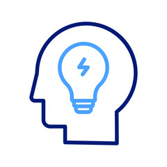 Brain bulb Vector icon which is suitable for commercial work and easily modify or edit it

