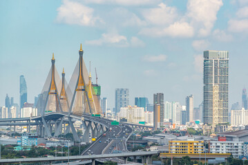 Bhumibol Bridge is one of the most beautiful bridges in Thailand.The name of this bridge comes from...