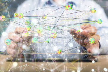 conference Digital Network and data concept 3d