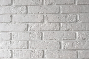 texture of artificial white brick, wall