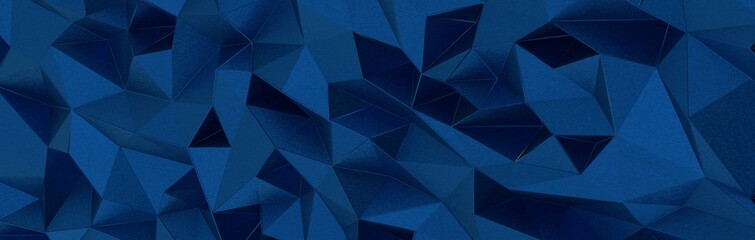 Obraz na płótnie Canvas 3D Illustration Geometric, Polygon, Line,Triangle pattern shape with molecule structure. Polygonal with blue background