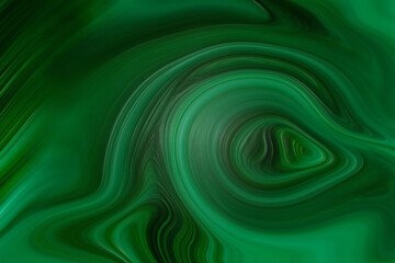 Malachite green abstract background with waves