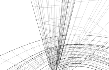 abstract architectural sketch