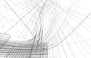 abstract architectural sketch