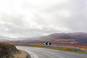 Overcast view of rural landscape