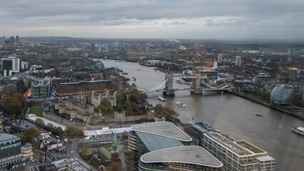 View of Tower Bridge from the Sky Garden