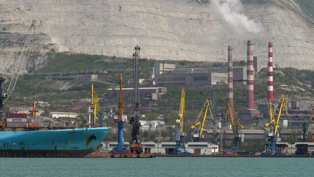 Novorossiysk, Russia - april 26, 2019: Pilot boat Adis at the port of Novorossiysk, Russia - april 26, 2019