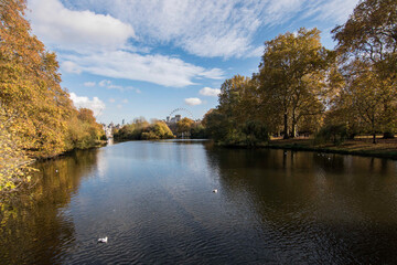 View of the beautiful parks in London