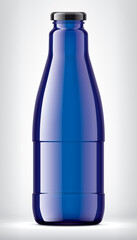 Color Glass Bottle on background. 