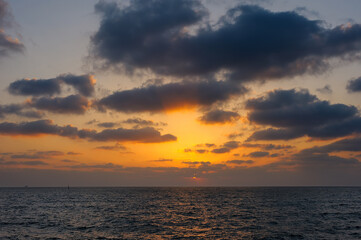 Mediterranean coast in southern Israel near the city of Ashkelon