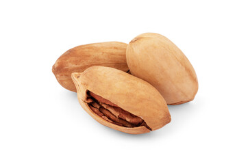 different nuts and seeds mix, composition isolated over the white background