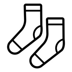 Socks Flat Icon Isolated On White Background