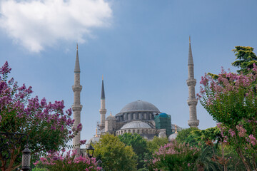 Fototapeta na wymiar Beautiful view on Hagia Sophia in Istanbul