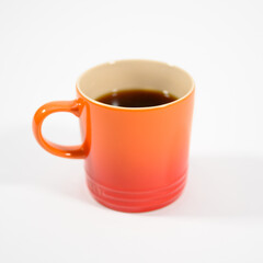 Coffee cup on white background