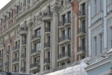 Obraz premium Moscow is the capital of Russia, a city of federal significance, the administrative center of the Central Federal District and the center of the Moscow Region, which is not part of it.