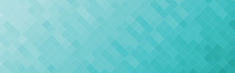 Fototapeta premium Abstract sea blue gradient mosaic banner background. Vector illustration.