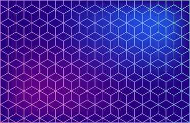 Abstract isometric colorful background. Vector geometric pattern