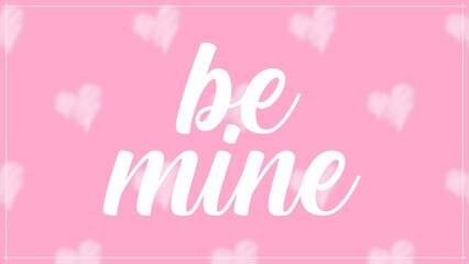 Valentine's day gift cart with be mine text. Love related items. Home decoration printable.