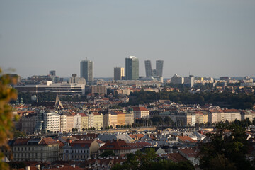Prague at sunset. View from Prague Castle