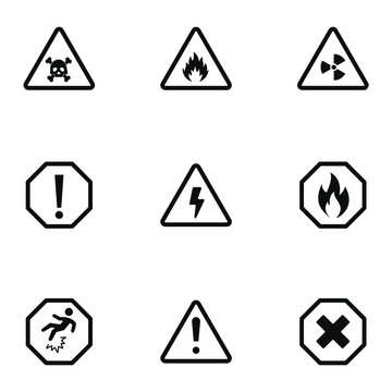 danger icons set . danger pack symbol vector elements for infographic web