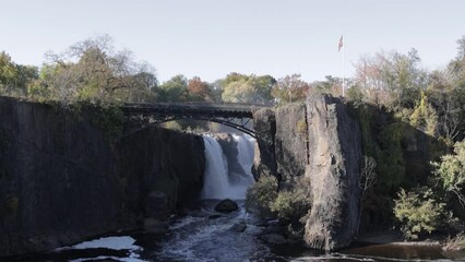 The Great Falls of the Passaic River in the city of Paterson, New Jersey