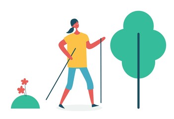 Vector illustration in flat design of group people doing different kinds of sport
